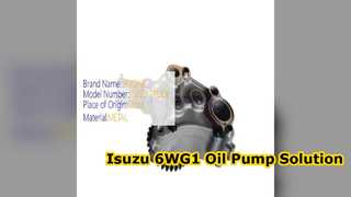 ZX460 ZX450 उत्खनन के लिए इसुज़ु 6WG1 तेल पंप 8974318770