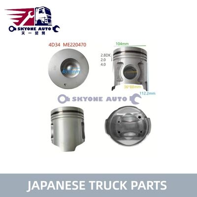 जापानी ट्रक पार्ट्स ME220470 पिस्टन ASSY MITSUIBISHI CANTER 4D34 4D34T ट्रक ISUZU ट्रक पार्ट्स के लिए
